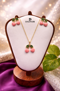 Cherry Anti Tarnish Jewellery Set for Women