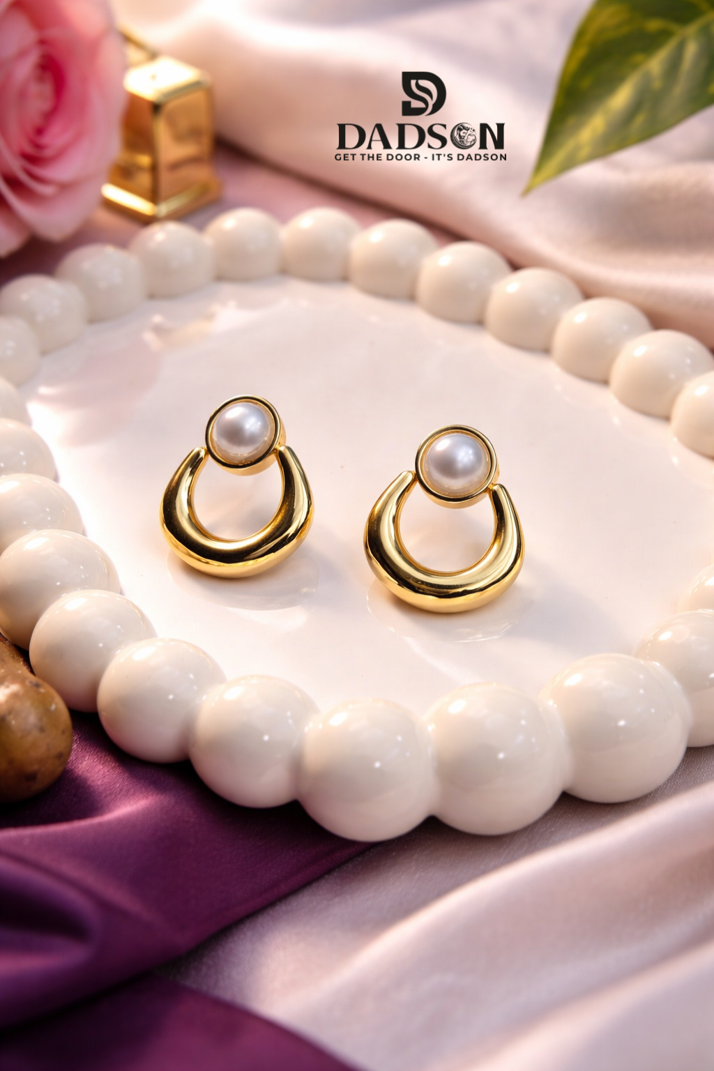 Elegant Pearl Anti Tarnish Earrings for Women | Waterproof Jewellery