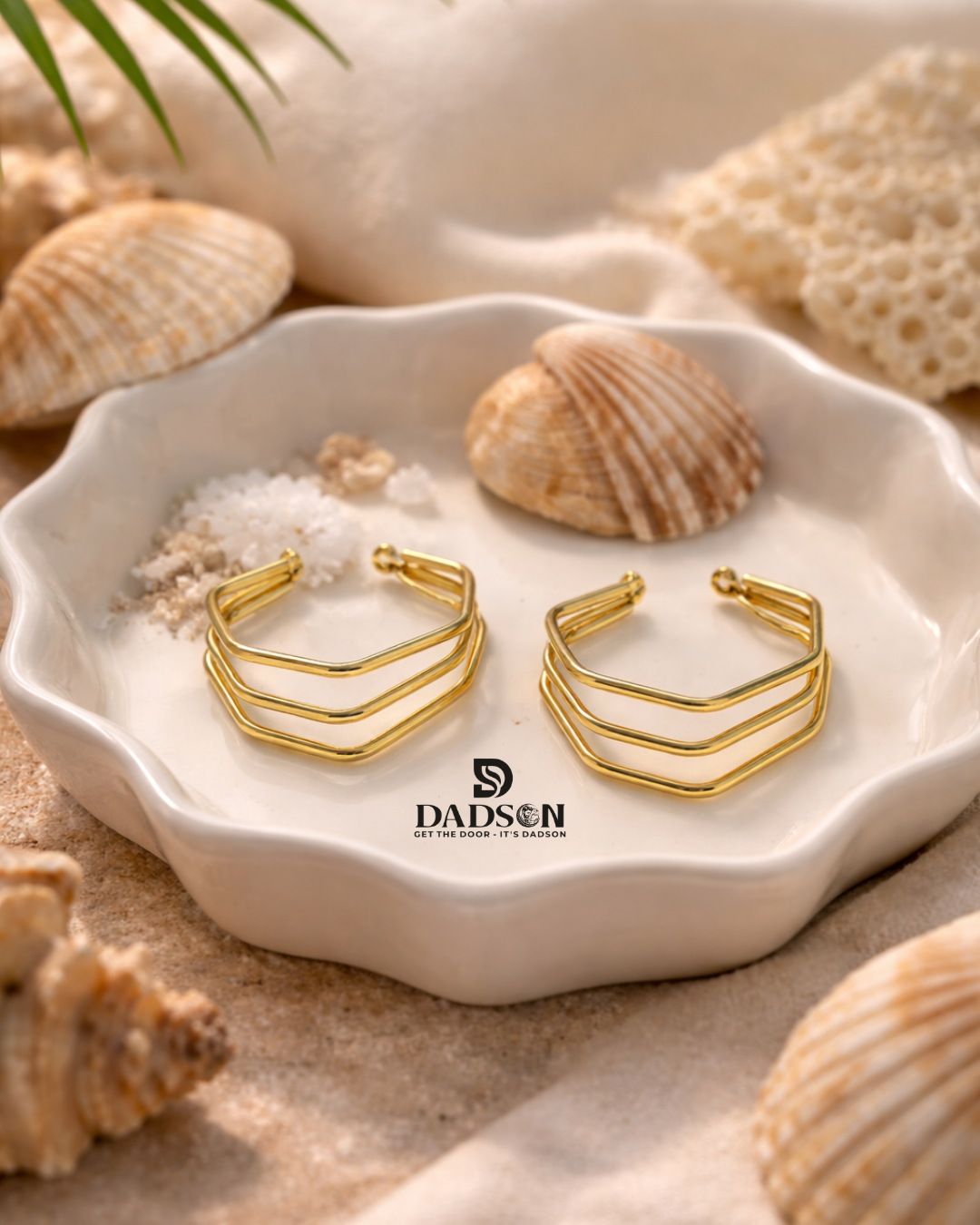 Gold Hoop Anti Tarnish Earrings