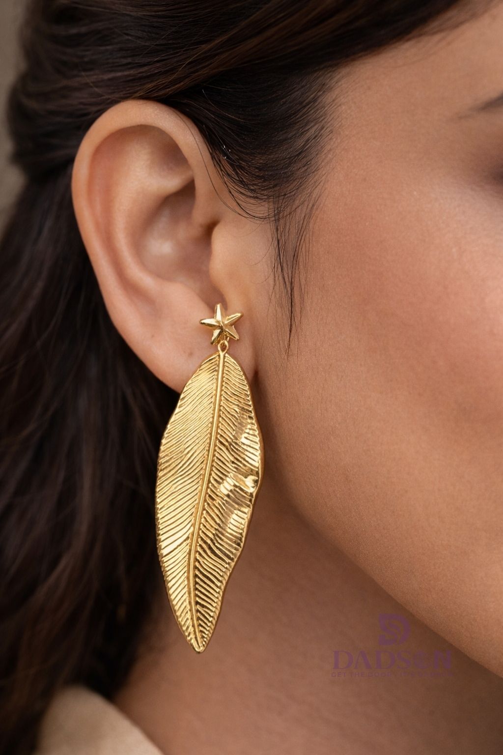 Earrings Anti tarnish Leaves style