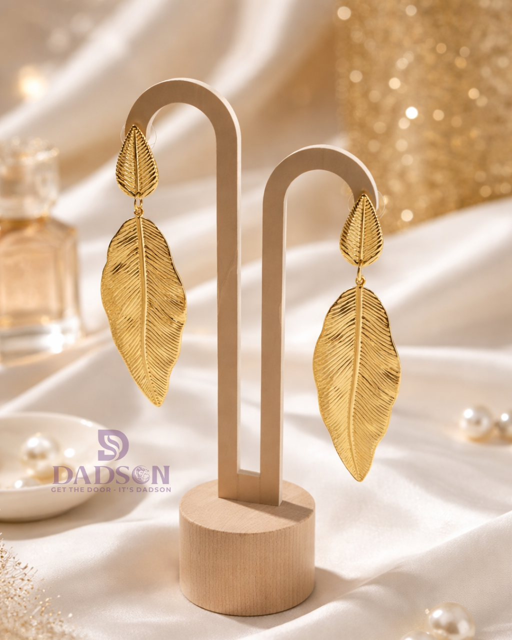 Earrings Anti tarnish Leaves style
