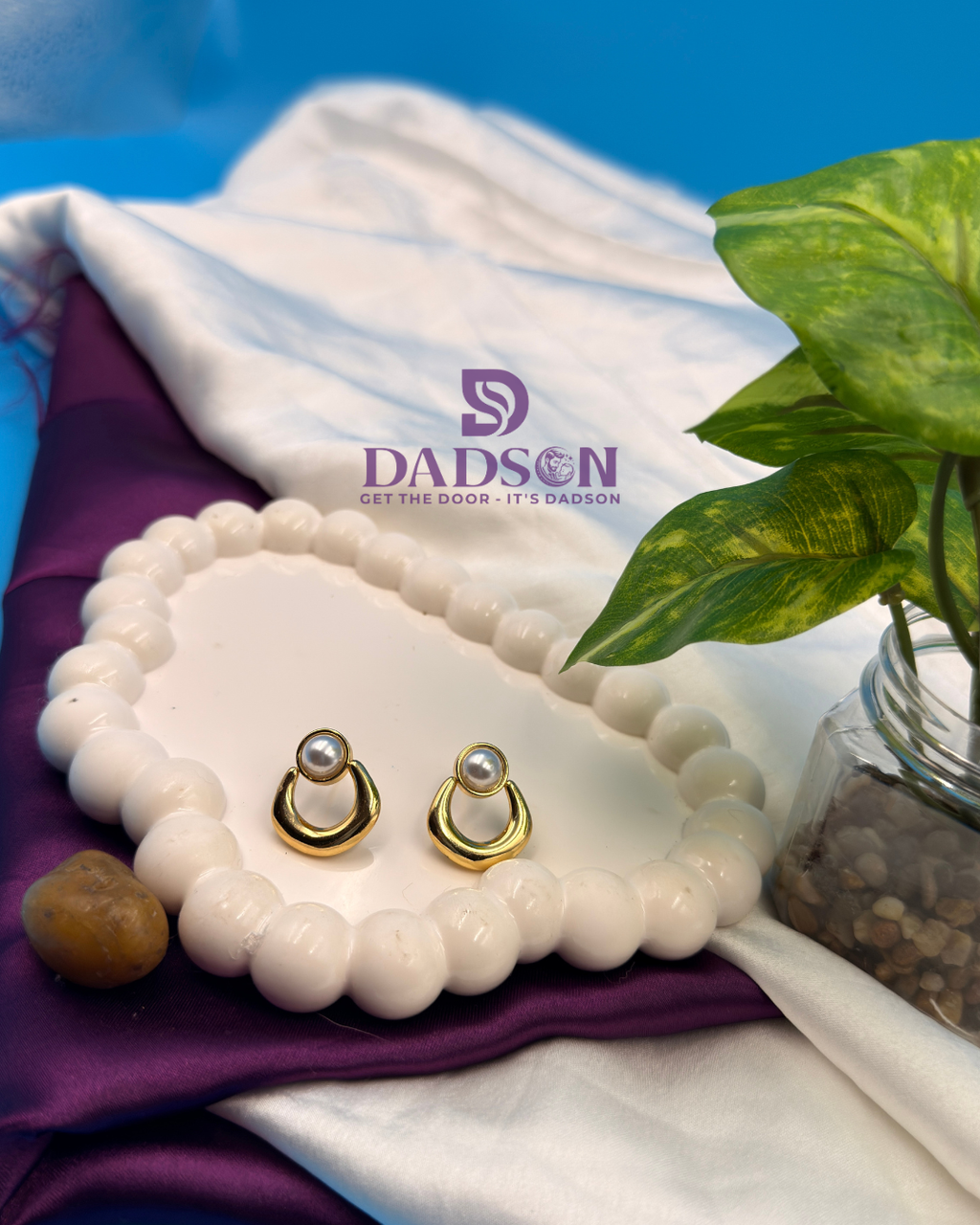 Elegant Pearl Anti Tarnish Earrings for Women | Waterproof Jewellery
