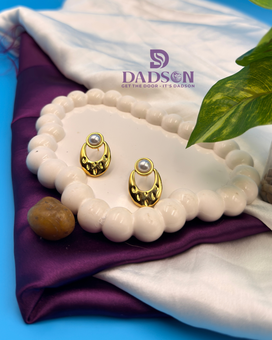 Anti Tarnish Pearl Drop Earrings for Women | Waterproof Daily Wear Jewellery